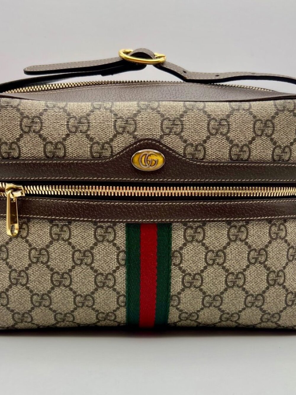 Gucci Ophidia GG supreme camera bag medium